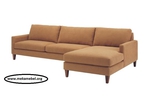 Ъглов диван с гъши пух по поръчка № 401